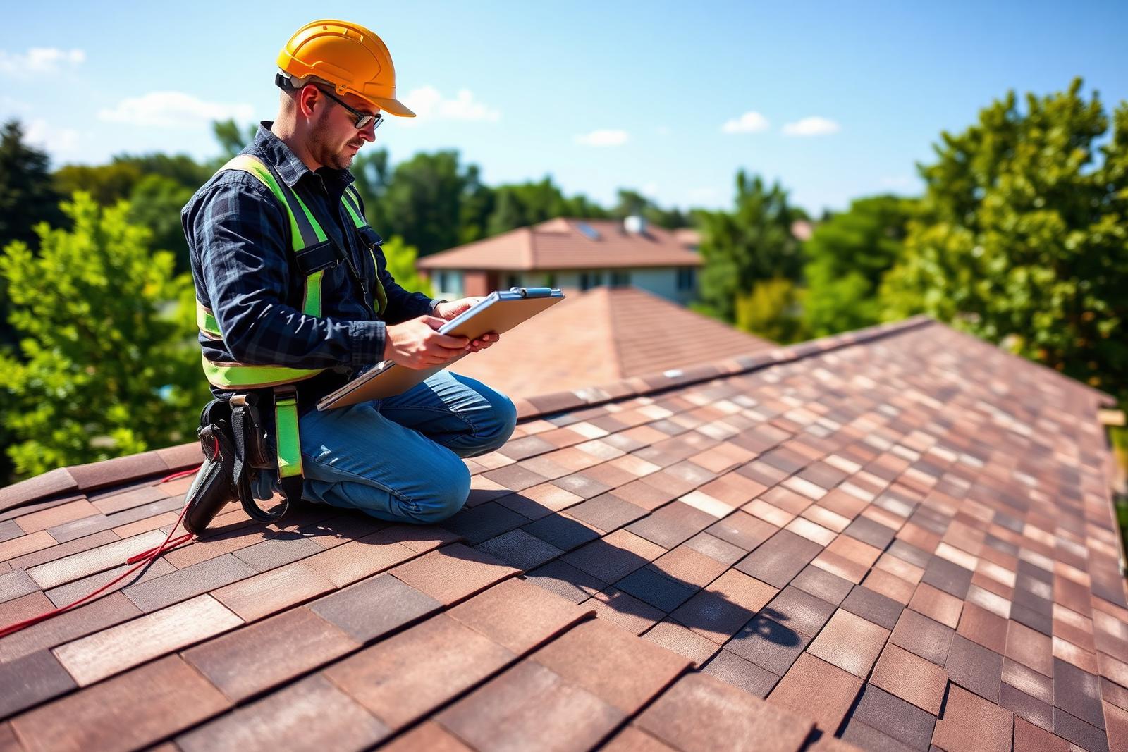 Roof inspection by Apex Roofing